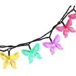 Casa si Gradina - Corpuri si surse de iluminat - Iluminat exterior - Instalatii luminoase exterior - Instalatie 1500-11 Solara 50 LED - FLUTURI Crystal, MULTICOLOR 5m RGB - Infinity.ro