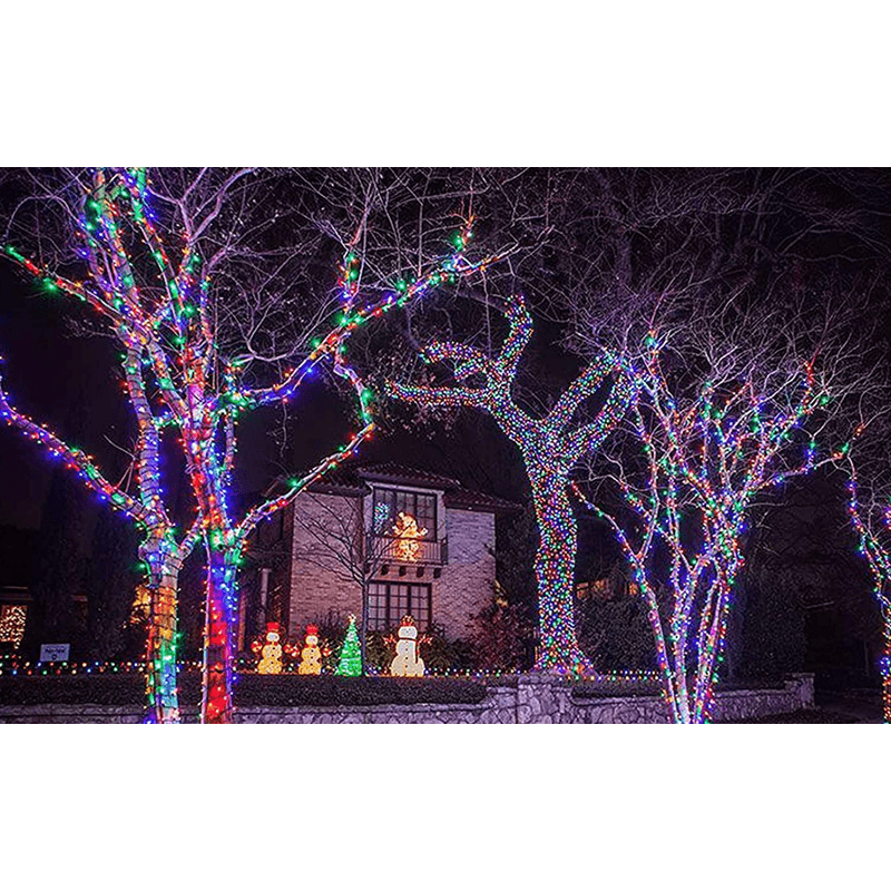 Casa si Gradina - Corpuri si surse de iluminat - Iluminat exterior - Instalatii luminoase exterior - Instalatie Solara 10 Metri cu 100 LED liniara MULTICOLORA HS - Infinity.ro