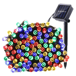 Casa si Gradina - Corpuri si surse de iluminat - Iluminat exterior - Instalatii luminoase exterior - Instalatie Solara 10 Metri cu 100 LED liniara MULTICOLORA HS - Infinity.ro