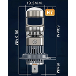 Auto si Moto - Electrice auto - Iluminare si semnalizare - Becuri auto - Set 2 becuri auto LED H7 K88 lupa 280W/set 12V 28000lm - Infinity.ro