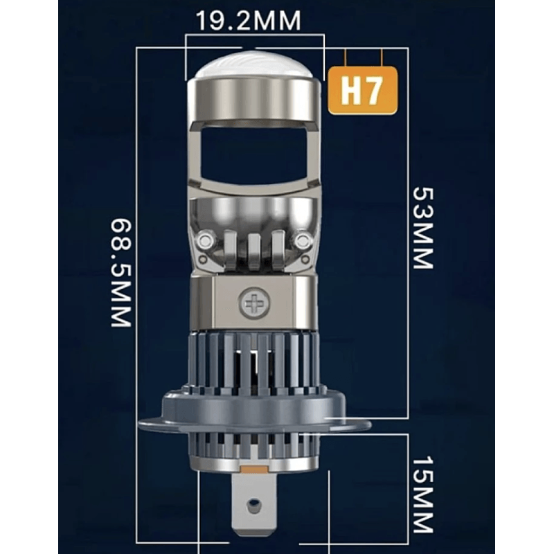 Auto si Moto - Electrice auto - Iluminare si semnalizare - Becuri auto - Set 2 becuri auto LED H7 K88 lupa 280W/set 12V 28000lm - Infinity.ro