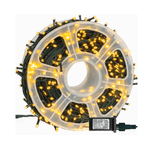 Casa si Gradina - Corpuri si surse de iluminat - Iluminat exterior - Instalatii luminoase exterior - Instalatie de Craciun tip Rola interior sau exterior rezistenta 50m 300LED ALB CALD - Infinity.ro