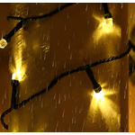 Casa si Gradina - Corpuri si surse de iluminat - Iluminat exterior - Instalatii luminoase exterior - Instalatie de Craciun tip Rola interior sau exterior rezistenta 50m 300LED ALB CALD - Infinity.ro