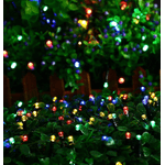 Casa si Gradina - Corpuri si surse de iluminat - Iluminat exterior - Instalatii luminoase exterior - Instalatie solara decorativa lungime 30 metri cu 300 LED MULTICOLOR - Infinity.ro