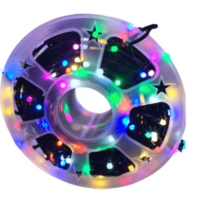Casa si Gradina - Corpuri si surse de iluminat - Iluminat exterior - Instalatii luminoase exterior - Instalatie de Craciun tip Rola interior sau exterior rezistenta 50m 300LED MULTICOLOR - Infinity.ro