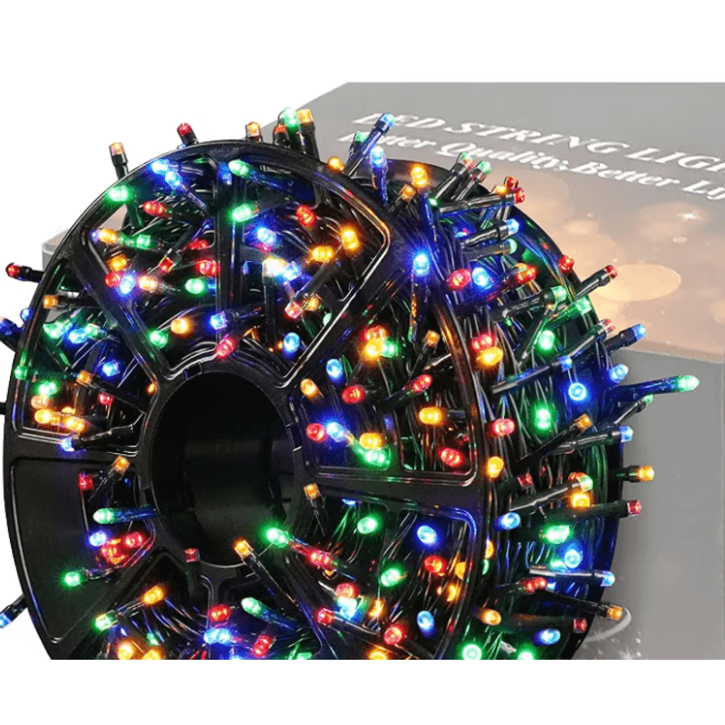 Casa si Gradina - Corpuri si surse de iluminat - Iluminat exterior - Instalatii luminoase exterior - Instalatie de Craciun tip Rola interior sau exterior rezistenta 50m 300LED MULTICOLOR - Infinity.ro