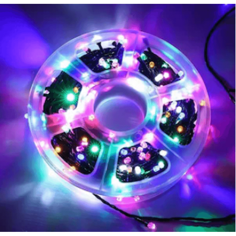 Casa si Gradina - Corpuri si surse de iluminat - Iluminat exterior - Instalatii luminoase exterior - Instalatie de Craciun tip Rola interior sau exterior rezistenta 50m 300LED MULTICOLOR - Infinity.ro