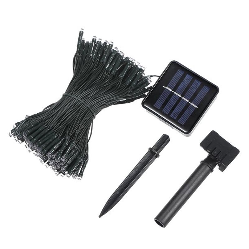 Casa si Gradina - Corpuri si surse de iluminat - Iluminat exterior - Instalatii luminoase exterior - Instalatie Solara 300 LED SL300C MULTICOLOR lungime 33M - Infinity.ro