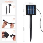 Casa si Gradina - Corpuri si surse de iluminat - Iluminat exterior - Instalatii luminoase exterior - Instalatie Solara 300 LED SL300C MULTICOLOR lungime 33M - Infinity.ro