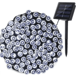 Casa si Gradina - Corpuri si surse de iluminat - Iluminat exterior - Instalatii luminoase exterior - Instalatie Solara 1500-4 ALB RECE cu 300 LED lungime 30 Metri telecomanda - Infinity.ro