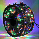 Casa si Gradina - Corpuri si surse de iluminat - Iluminat exterior - Instalatii luminoase exterior - Instalatie multicolora 100m tip rola cu 480 LED 8 efecte de iluminare - Infinity.ro