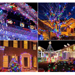 Casa si Gradina - Corpuri si surse de iluminat - Iluminat exterior - Instalatii luminoase exterior - Instalatie multicolora 100m tip rola cu 480 LED 8 efecte de iluminare - Infinity.ro