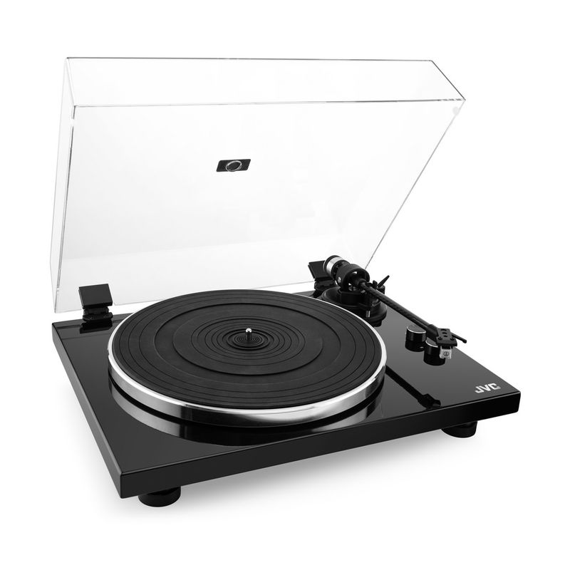 TV, Audio-Video si Foto - Audio Hi-Fi - Pick-Up - Pick-up Hi-Fi cu ac JVC AL-E534B, Bluetooth, 2 viteze (33 si 45 rpm), platan aluminiu, iesire RCA, negru - Infinity.ro