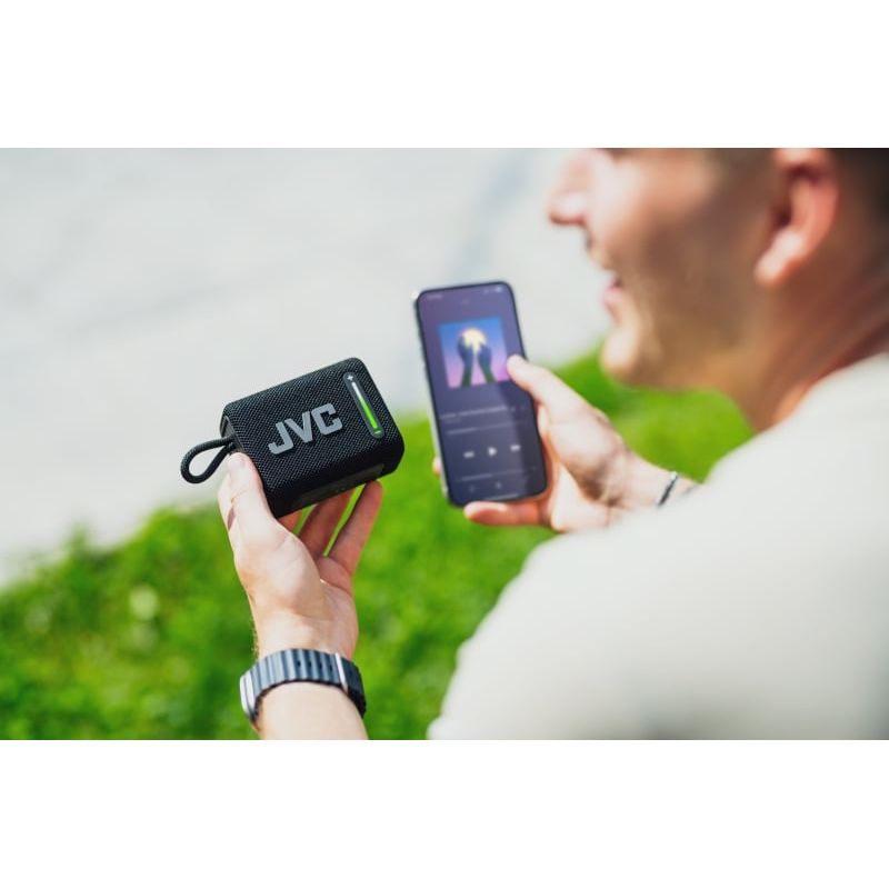 TV, Audio-Video si Foto - Portabile audio - Boxe portabile - Boxa portabila JVC XS-E114B, radio FM, Bluetooth, IPX6, Litiu-ion 3,7 V / 2000 mAh, negru - Infinity.ro