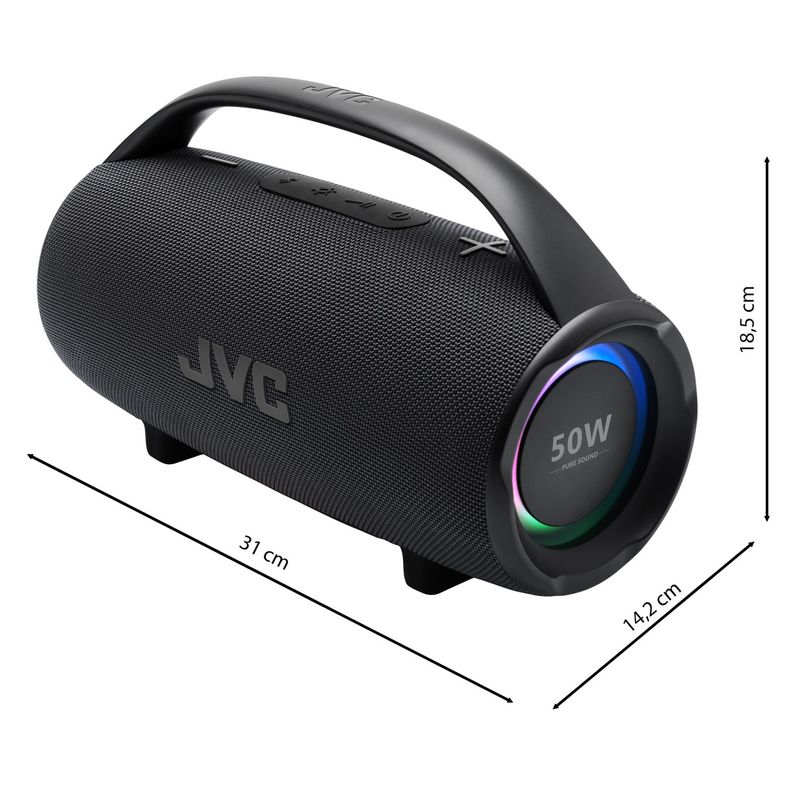 TV, Audio-Video si Foto - Portabile audio - Boxe portabile - Boxa portabila bluetooth JVC XS-E524B, 50W, USB, IPX6, TWS, negru - Infinity.ro