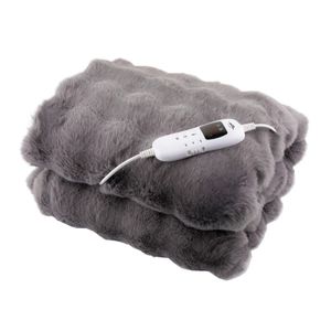 Patura cu incalzire electrica ETA632590000 Bubble, 130x160 cm, 120W, 30-45 °C, 9 niveluri de temperatura, gri