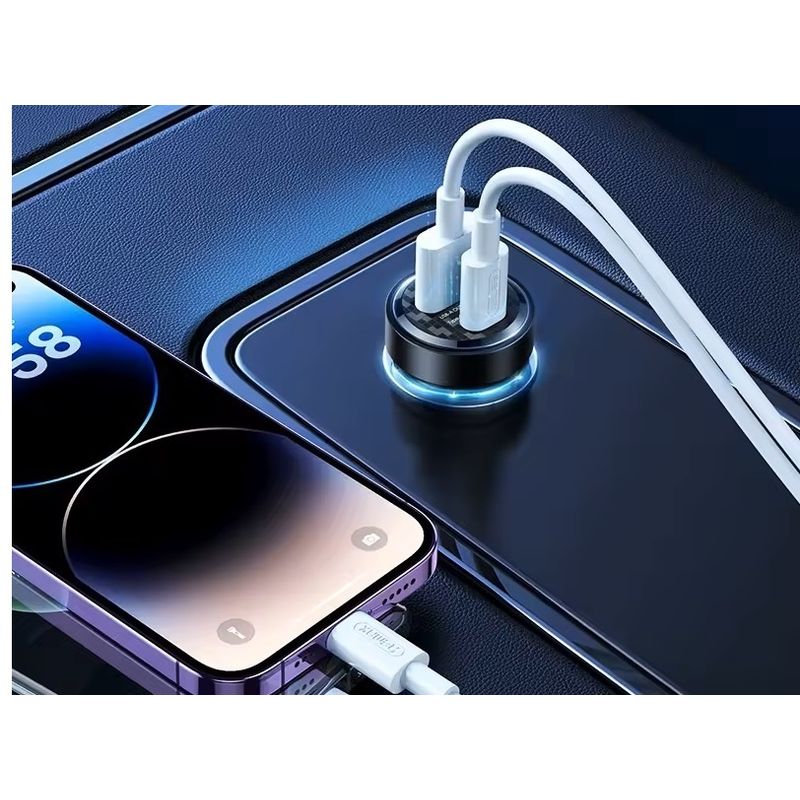 Laptop, Telefoane si Tablete - Telefoane mobile si accesorii - Accesorii Telefoane - Incarcatoare telefoane - Incarcator auto rapid REMAX RCC338, PD+QC, 1 port USB-C, 1 port USB-A - Infinity.ro