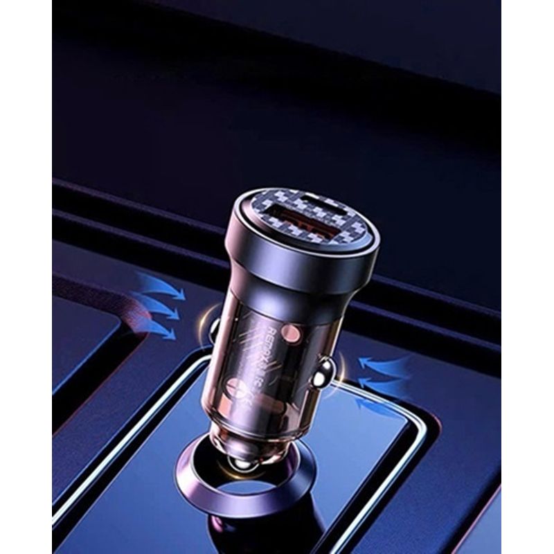 Laptop, Telefoane si Tablete - Telefoane mobile si accesorii - Accesorii Telefoane - Incarcatoare telefoane - Incarcator auto rapid REMAX RCC338, PD+QC, 1 port USB-C, 1 port USB-A - Infinity.ro