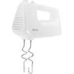 Electronice si Electrocasnice - Electrocasnice bucatarie - Mixere, tocatoare & roboti de bucatarie - Mixere - Mixer de mana ECG RS 440 White Lite, 400 W, 5 viteze, functie TURBO, 2 teluri si 2 carlige, alb - Infinity.ro