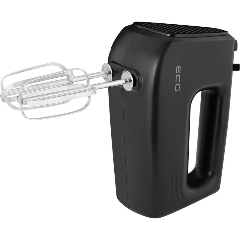 Electronice si Electrocasnice - Electrocasnice bucatarie - Mixere, tocatoare & roboti de bucatarie - Mixere - Mixer de mana ECG RS 440 Black Lite, 400 W, 5 viteze, functie TURBO, 2 teluri si 2 carlige, negru - Infinity.ro