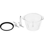 Electronice si Electrocasnice - Electrocasnice bucatarie - Mixere, tocatoare & roboti de bucatarie - Tocator alimente ECG SP 4030, 400W, recipient din sticla 1.5 litri, 2 viteze, lame din otel - Infinity.ro