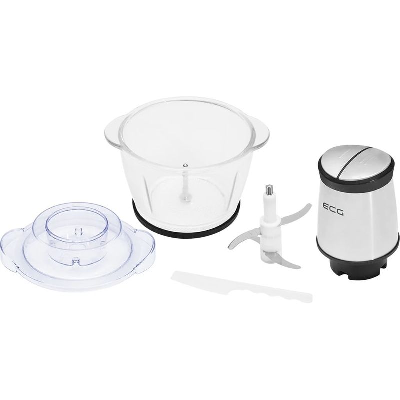 Electronice si Electrocasnice - Electrocasnice bucatarie - Mixere, tocatoare & roboti de bucatarie - Tocator alimente ECG SP 4030, 400W, recipient din sticla 1.5 litri, 2 viteze, lame din otel - Infinity.ro