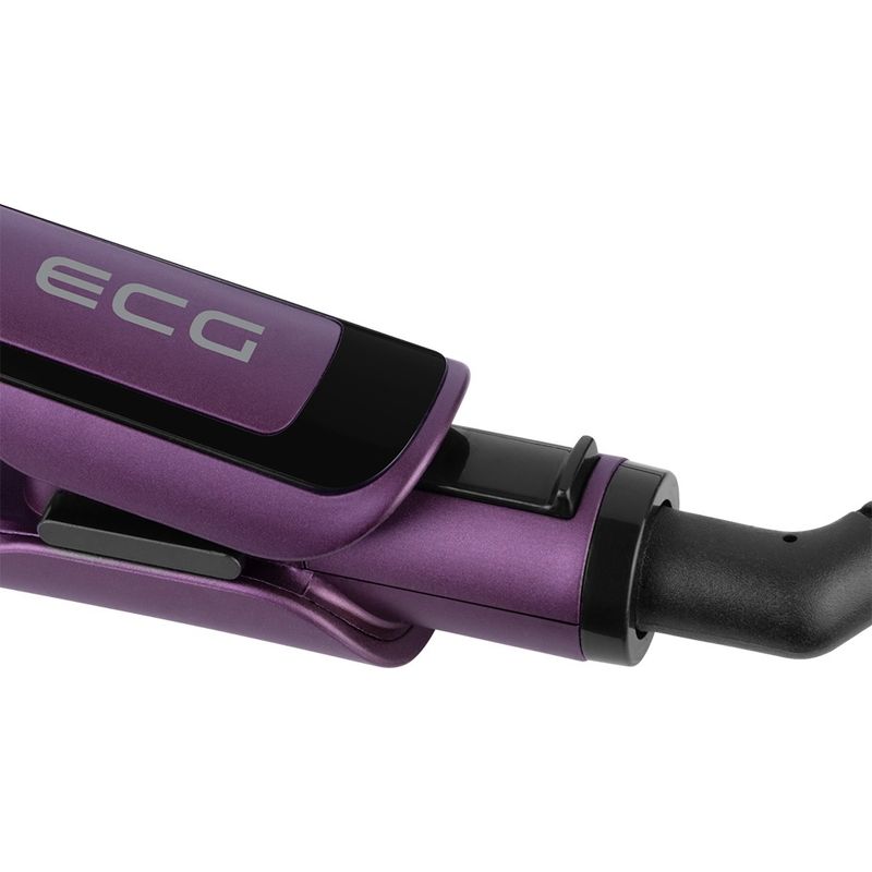 Ingrijire personala si Cosmetice - Aparate & accesorii ingrijire personala - Hair styling - Placi de indreptat parul - Placa de indreptat parul ECG Modifica Straight Chiara 48 W, 150-230°C, invelis ceramic, 5 niveluri temperatura, violet - Infinity.ro