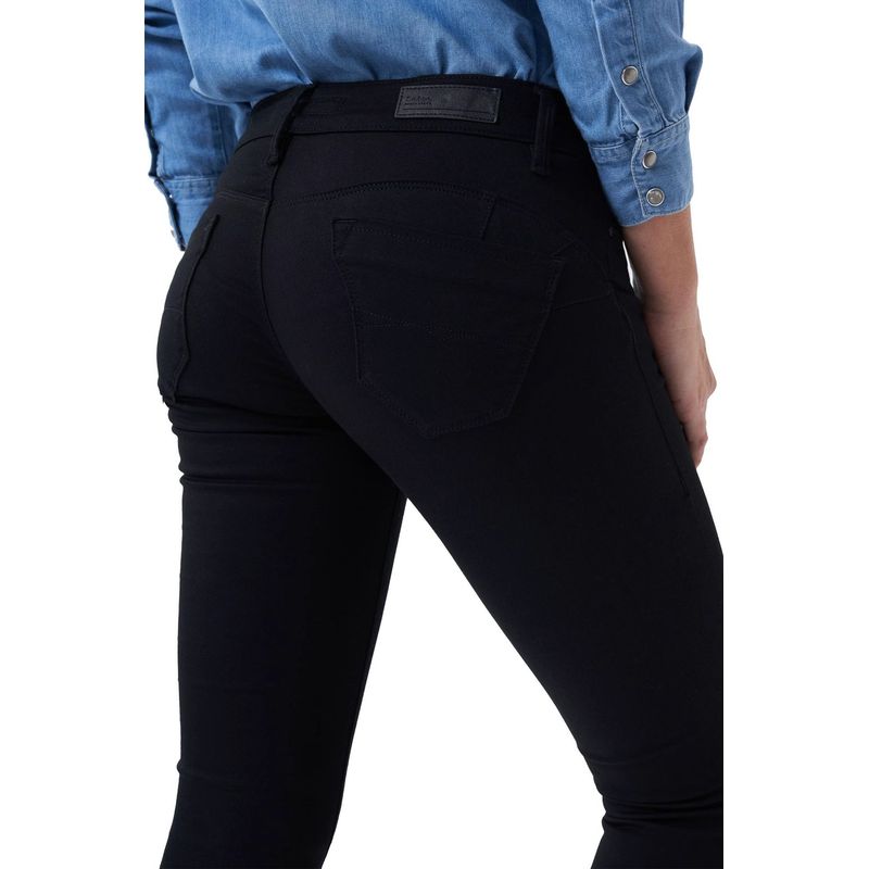 Fashion, accesorii si bijuterii - Femei - Imbracaminte femei - Pantaloni femei - Blugi dama Salsa Jeans Push Up Negru 38 EU - Infinity.ro