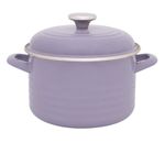 Casa si Gradina - Bucatarie si vesela - Vase pentru gatit - Oale si cratite - Oala cu capac Standard Metalacemail, 20cm, 4l, lila pastel - Infinity.ro