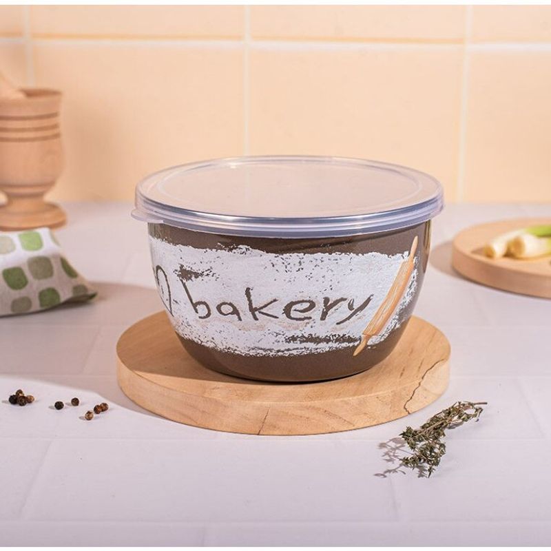 Casa si Gradina - Bucatarie si vesela - Vesela si tacamuri - Farfurii si boluri - Recipient multif 1.7l cu capac Bakery Metalac email/16cm/1.7l - Infinity.ro