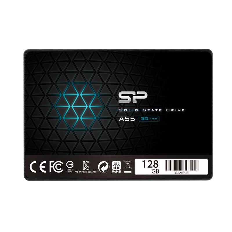 PC, gaming si accesorii - Componente PC - Componente - Solid-State Drive (SSD) - Solid-State Drive (SSD) Silicon Power A55, 128GB, 3D NAND, 2.5", SATA III - Infinity.ro