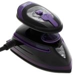 Electronice si Electrocasnice - Ingrijirea tesaturilor - Fiare de calcat - Fier de ca lcat cu abur de calatorie Adler AD 5049, 420 W, 30 ml, Placa ceramica, Abur/uscat, Negru/Violet - Infinity.ro