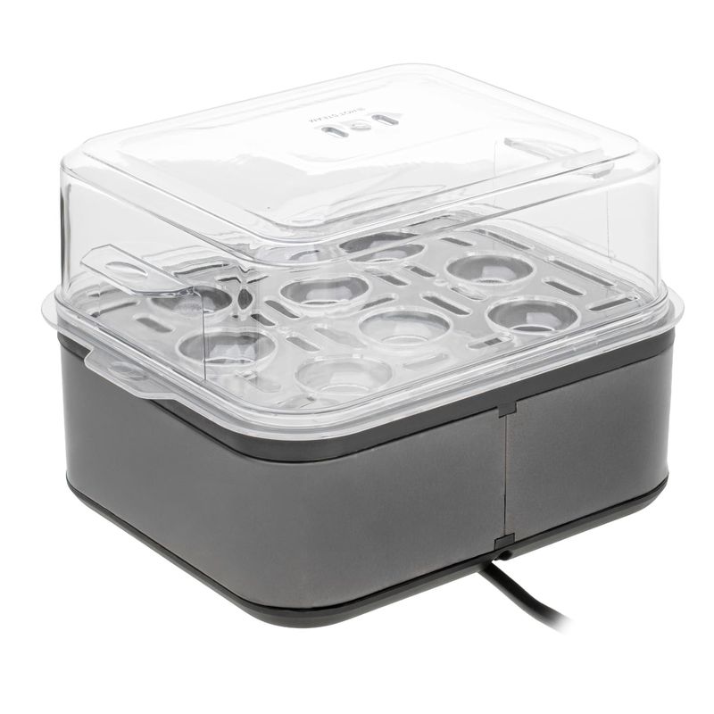 Electronice si Electrocasnice - Electrocasnice bucatarie - Preparare bauturi - Fierbatoare de apa - Aparat de fiert oua ADLER, 8 oua, 800W, gri inchis - Infinity.ro