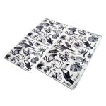 Casa si Gradina - Textile si covoare - Covoare - Covorase baie - Set 3 Covorase baie Lori, 60 x 100 cm, 50 x 60 cm, Antiderapant, Alb/Negru - Infinity.ro