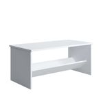 Casa si Gradina - Mobilier - Mese si birouri - Masute de cafea - Masuta de cafea Terna, Alb, 100 x 50 x 44 cm - Infinity.ro
