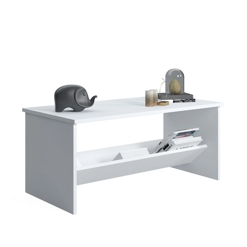 Casa si Gradina - Mobilier - Mese si birouri - Masute de cafea - Masuta de cafea Terna, Alb, 100 x 50 x 44 cm - Infinity.ro