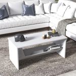 Casa si Gradina - Mobilier - Mese si birouri - Masute de cafea - Masuta de cafea Terna, Alb, 100 x 50 x 44 cm - Infinity.ro