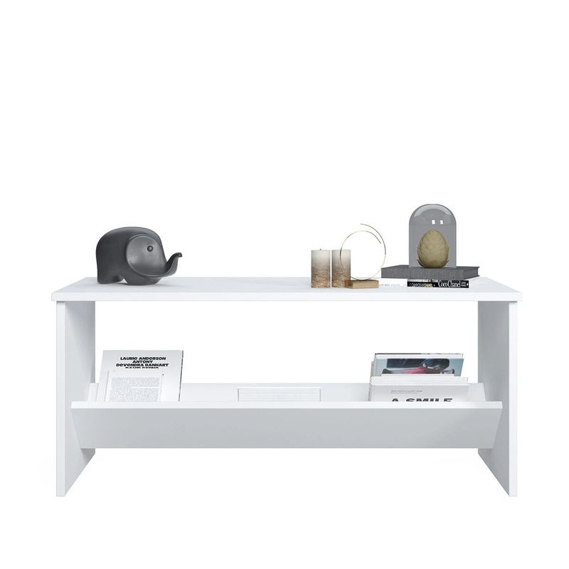 Casa si Gradina - Mobilier - Mese si birouri - Masute de cafea - Masuta de cafea Terna, Alb, 100 x 50 x 44 cm - Infinity.ro
