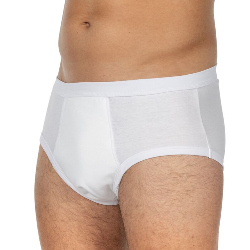 Ingrijire personala si Cosmetice - Ingrijire personala - Igiena intima - Scutece adulti si chiloti incontinenta - Chilot incontinenta nivel 1/5, Suprima Bodyguard, Barbati, 100% Bumbac, Alb, Mar M - Infinity.ro