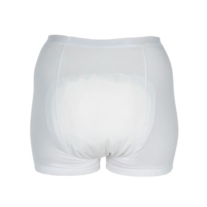 Ingrijire personala si Cosmetice - Ingrijire personala - Igiena intima - Scutece adulti si chiloti incontinenta - Boxeri incontinenta, Dama, Suprima, Bumbac, Alb, Mar 40/42 - Infinity.ro