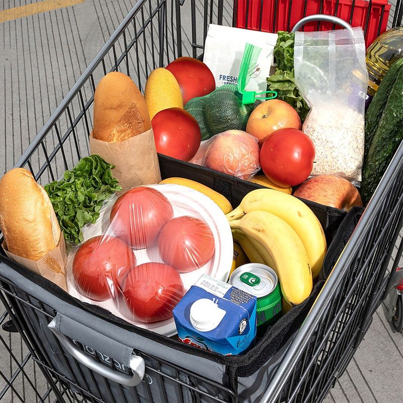 Casa si Gradina - Mobilier - Organizare si depozitare - Cutii depozitare - Cutie organizare portbagaj, impermeabila, pliabila, 3 compartimente, buzunare exterioare, 63 l, 60 x 35 x 30 cm, Gri - Infinity.ro