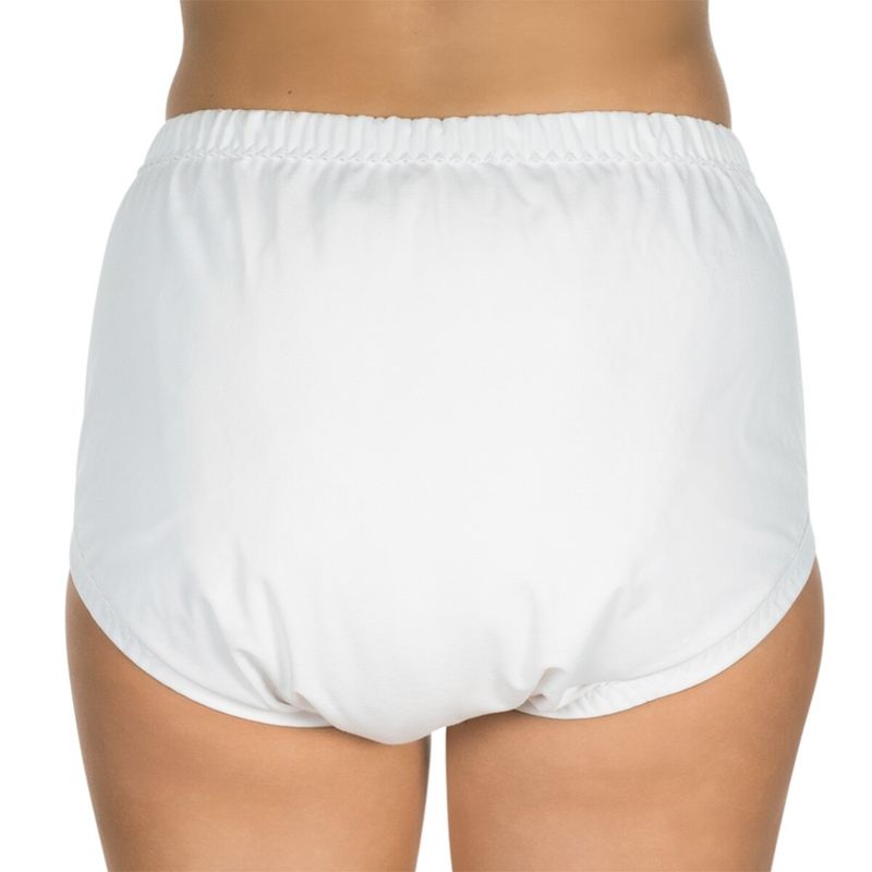 Ingrijire personala si Cosmetice - Ingrijire personala - Igiena intima - Scutece adulti si chiloti incontinenta - Chilot incontinenta nivel 4/5, Suprima, Unisex, 100% Bumbac, Captuseala poliester, Alb, capse laterale, Mar 36/38 - Infinity.ro