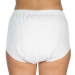 Ingrijire personala si Cosmetice - Ingrijire personala - Igiena intima - Scutece adulti si chiloti incontinenta - Chilot incontinenta nivel 4/5, Suprima, Unisex, 100% Bumbac, Captuseala poliester, Alb, capse laterale, Mar 40/42 - Infinity.ro