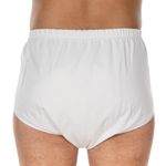 Ingrijire personala si Cosmetice - Ingrijire personala - Igiena intima - Scutece adulti si chiloti incontinenta - Chilot incontinenta nivel 4/5, Suprima, Unisex, 100% Bumbac, Captuseala poliester, Alb, capse laterale, Mar 40/42 - Infinity.ro