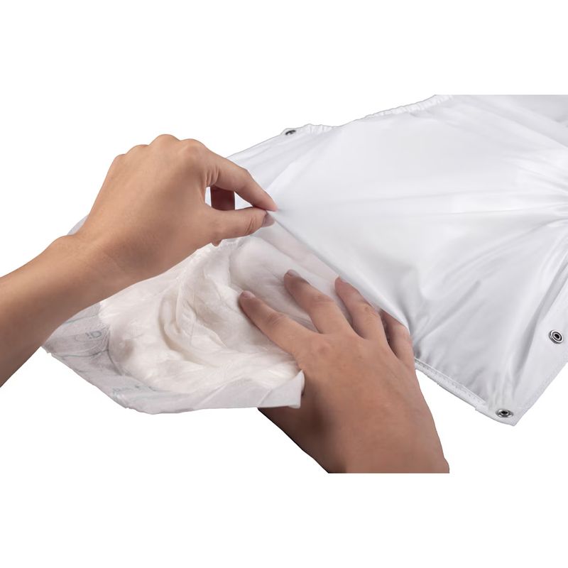 Ingrijire personala si Cosmetice - Ingrijire personala - Igiena intima - Scutece adulti si chiloti incontinenta - Chilot incontinenta nivel 4/5, Suprima, Unisex, PVC/Poliester, Alb, Mar 40, cu capse laterale - Infinity.ro