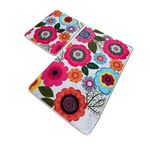 Casa si Gradina - Textile si covoare - Covoare - Covorase baie - Set 2 Covorase baie Galvin, 60 x 100 cm, 50 x 60 cm, Antiderapant, Multicolor - Infinity.ro
