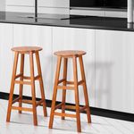 Casa si Gradina - Mobilier - Scaune si fotolii - Scaune - Set doua scaune bar, lemn acacia, 34 cm x 34 cm x 76 cm - Infinity.ro