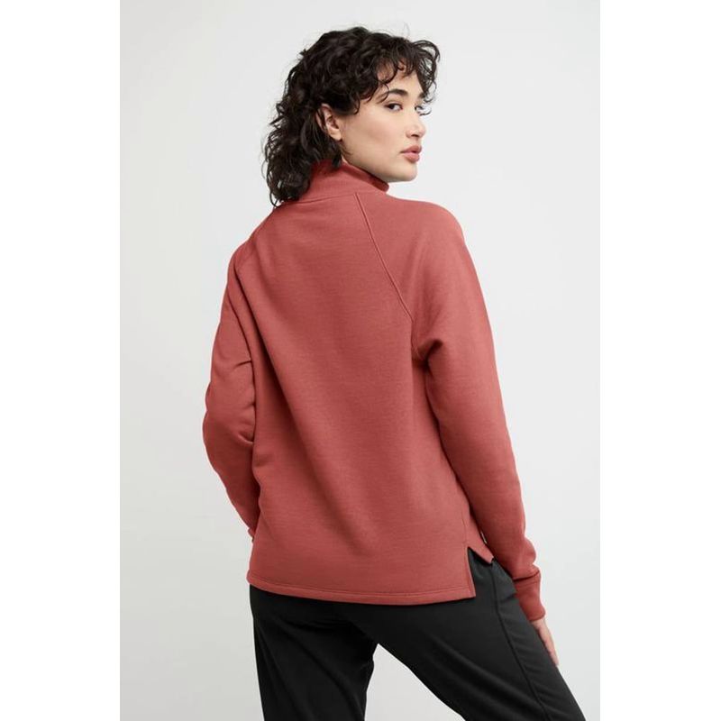 Fashion, accesorii si bijuterii - Femei - Imbracaminte femei - Camasi si bluze femei - Bluza dama Champion Powerblend Mock Neck XL INTL Rosu - Infinity.ro