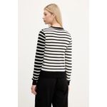 Fashion, accesorii si bijuterii - Femei - Imbracaminte femei - Camasi si bluze femei - Bluza dama de lana Desigual BERGEN XL INTL Negru | Alb - Infinity.ro