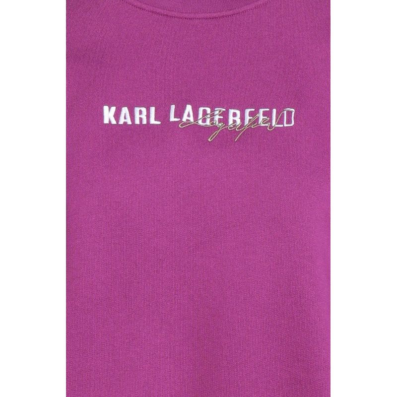 Fashion, accesorii si bijuterii - Femei - Imbracaminte femei - Camasi si bluze femei - Bluza dama Karl Lagerfeld 24WW1812470 S INTL Mov - Infinity.ro